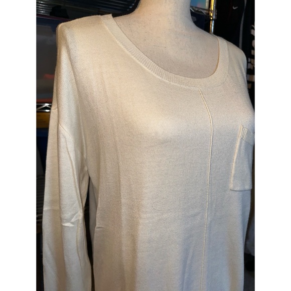 Women’s Natural Cream Daisy Fuentes Soft Touch Long Sleeve Sweater 🤍 - Picture 8 of 16